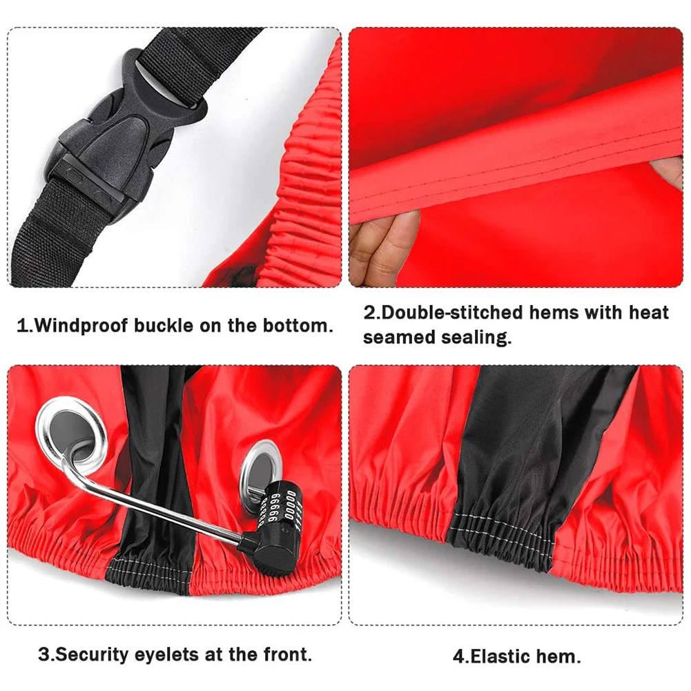 

Waterproof Bike Cover UV Rain-Proof Dustproof Bicycle Cover Protective For Bike Bicycle Utility Cycling Protector Outdoor Cover