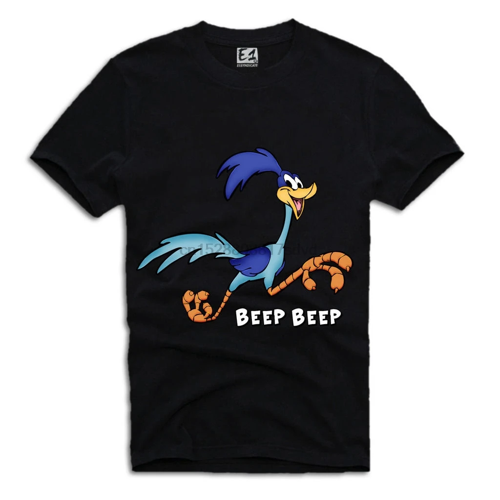 

Roadrunner T-shirt Piep Looney Tunes Cartoon A212 Cartoon T-shirt Men Unisex New Fashion Tshirt Losse Size Top Ajax