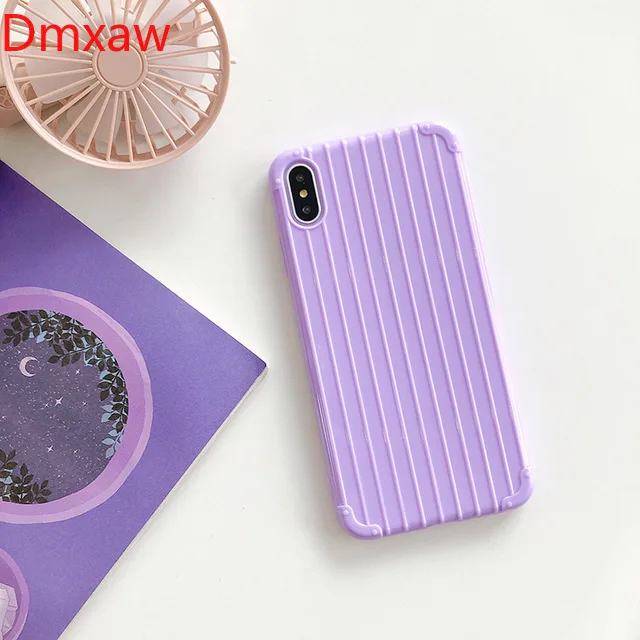 3D Чемодан для iPhone 12 11 Pro Max 12mini XS XR X 8 7 6 6s Plus SE 2020 чехол телефона роскошный мягкий