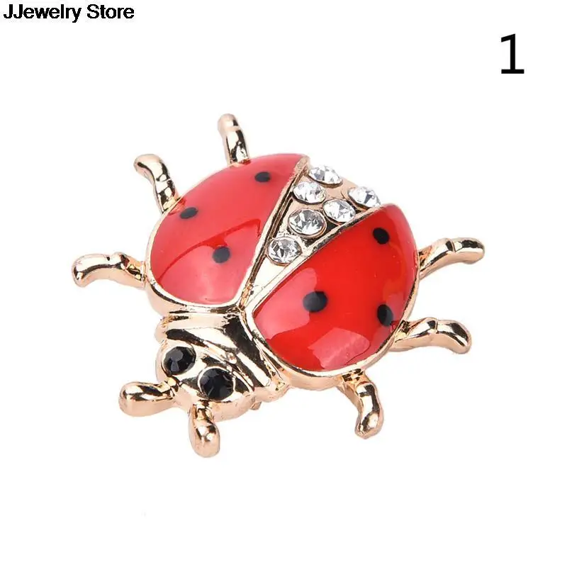 Эмалированная брошь в виде красной божьей коровки булавка модное Ювелирное