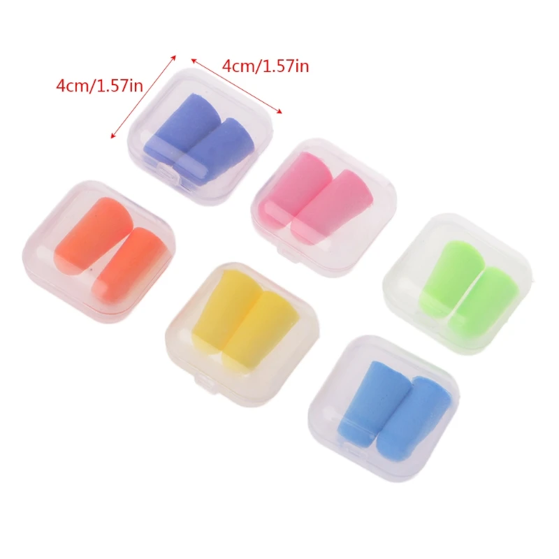 

1Pair Soft Silicone Ear Plugs Sleeping Hearing Protection Noise Reduction