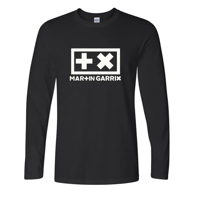 Новые мужские футболки диджей Мартин Гаррикс Топ электронная музыка хлопковая