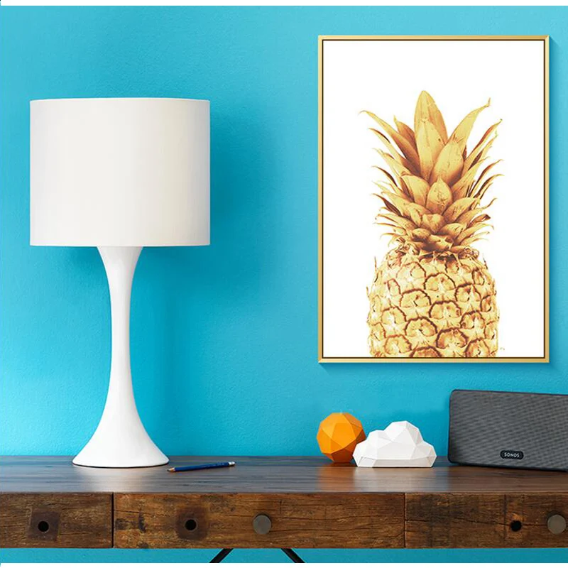 Скандинавский стиль сегодня золото ананас холст картины настенное искусство