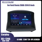 Автомобильное радио Roadonline для Ford Fiesta Mk7 2008-2016, мультимедиа, Android 10, стерео, GPS-навигация, антенна, 9 дюймов, DSP, 4G