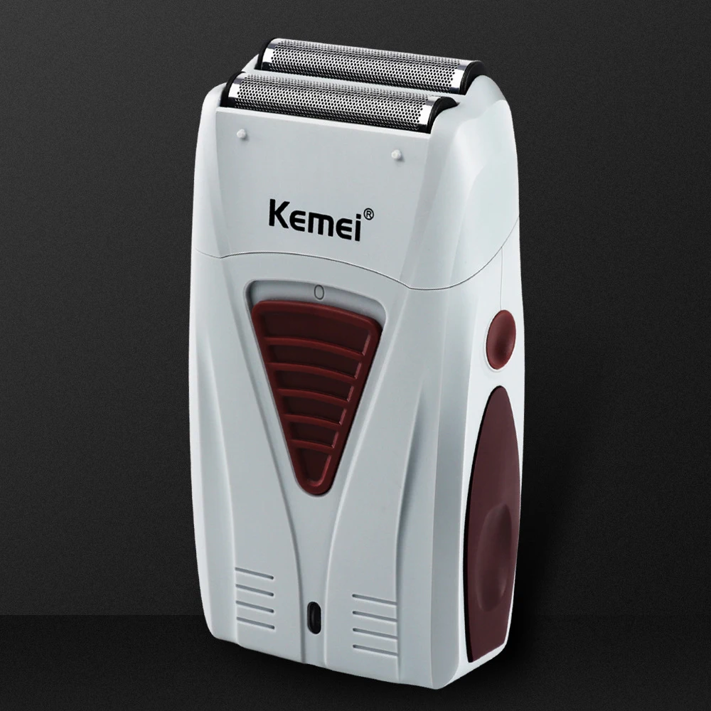 

kemei electric Shaver KM-3382 rechargeable reciprocating shaver men's shaver beard trimmer baldhead oilhead white floating shave