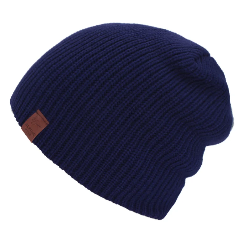 navy Бренд Skullies Beanies, мужские зимние шапки для мужчин, вязаная шапка, женская шапка Gorro, одноцветная, Beany, Теплая мужская зимняя шапка, Мужская Шапка-бини - Цвет: navy