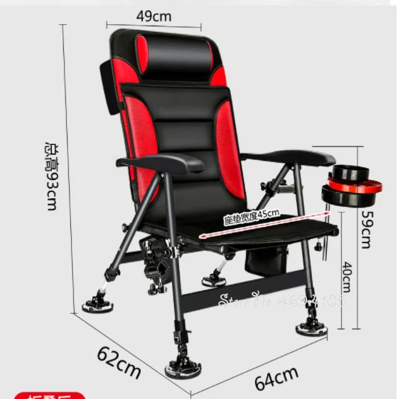 

All Terrain Wild Fishing Chair 2021 New European Fishing Chair Folding Multifunctional Fishing Chair Portable Reclining Seat