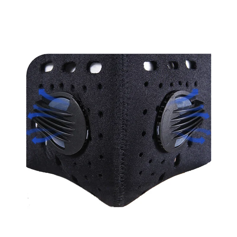 PM2.5 анти-хлопковый фильтр активированный уголь Пыленепроницаемая велосипедная маска для лица анти-загрязнения велосипедная маска для тренировок на открытом воздухе