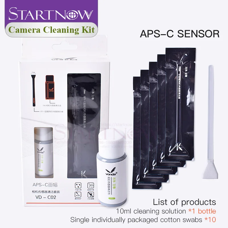 

Startnow VD-C01/2/3 Camera Cleaner Set With 10pcs Cleaning Swabs 10ml Liquid Cleaner Camera Sensor Cleaning Kit