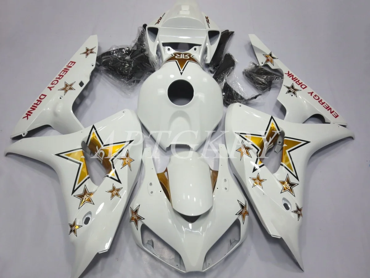 

New ABS Motorcycle Fairings Kit Fit For HONDA CBR1000RR 2006 2007 06 07 Bodywork Set Custom White Gold