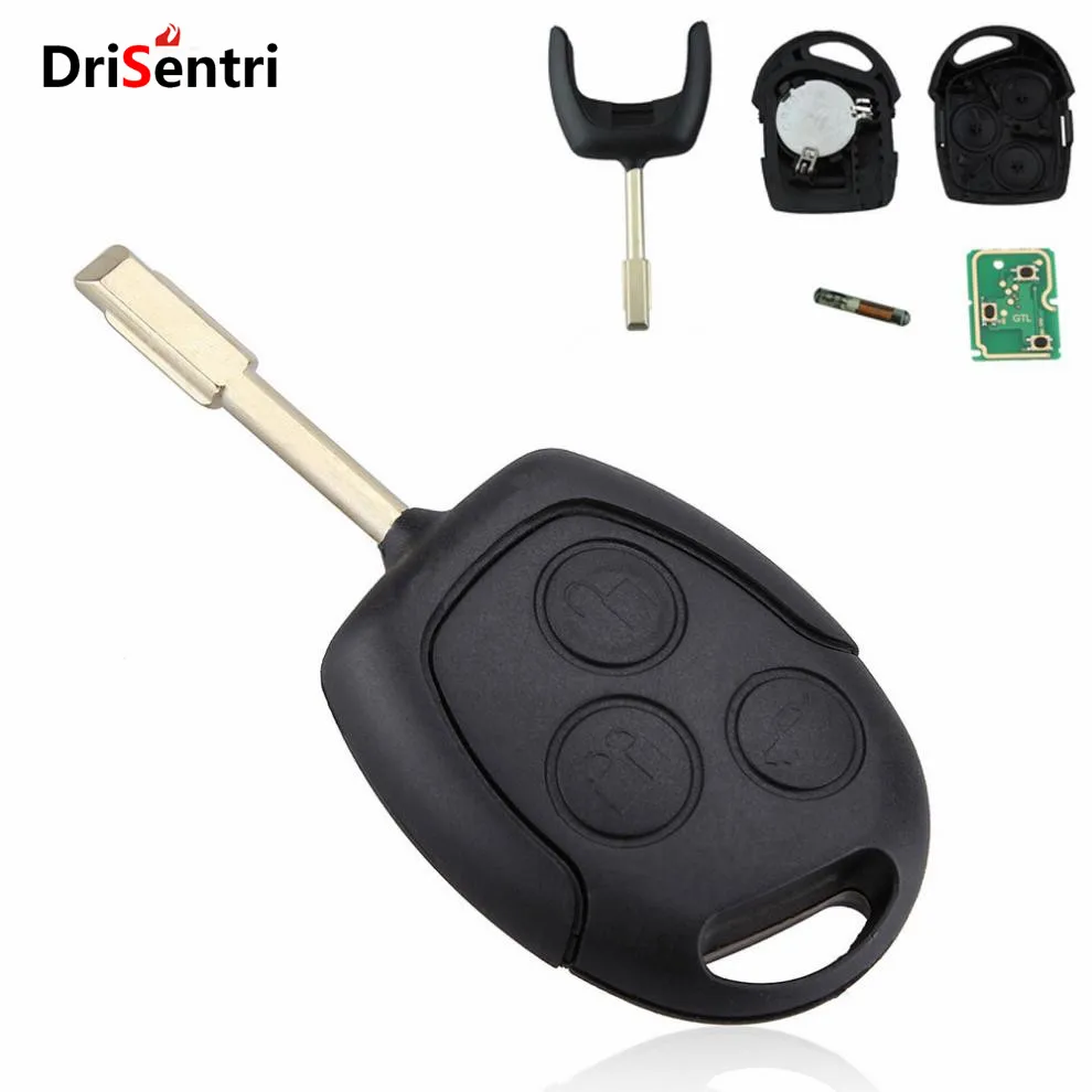 

Брелок дистанционного управления 433 МГц с чипом для Ford Mondeo / Fiesta / Focus / KA / Transit / K2 2002-2012, без батареи