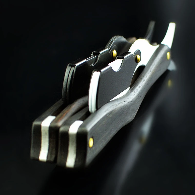

Men's Blade Shaving Razor Wood Handle Professional barber's Shaving Knife Replaceable Blade Portable Razor Eyebrow Razor G0115