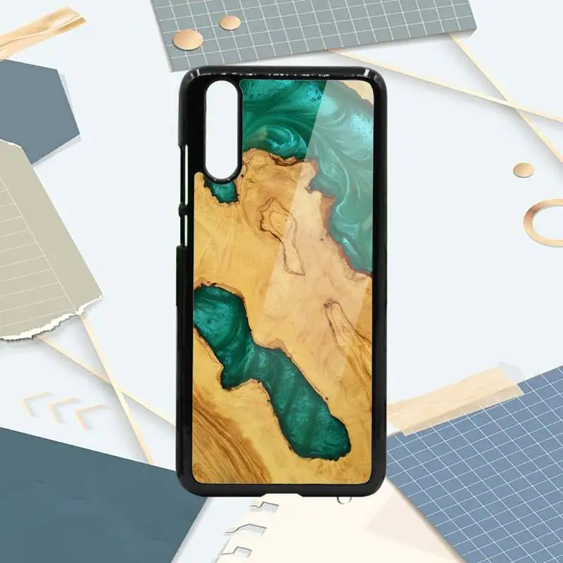 

Traveler Protective Wood Resin art Phone Case PC For Samsung galaxy S note 8 9 20 10 e lite2019 plus pro ultra