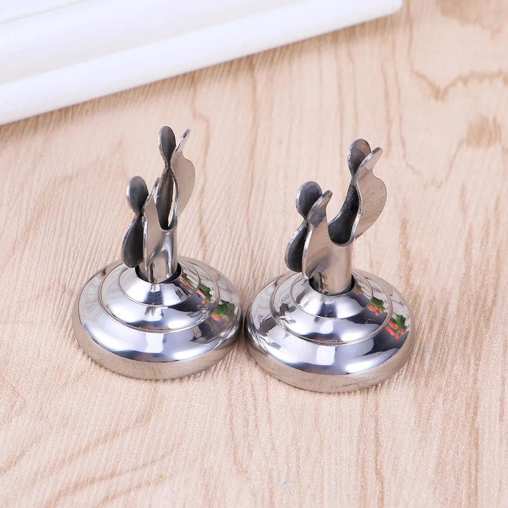 6 pcspackage stainless steel menu stand menu place holder business paper card display holder sign label holder note holder free global shipping