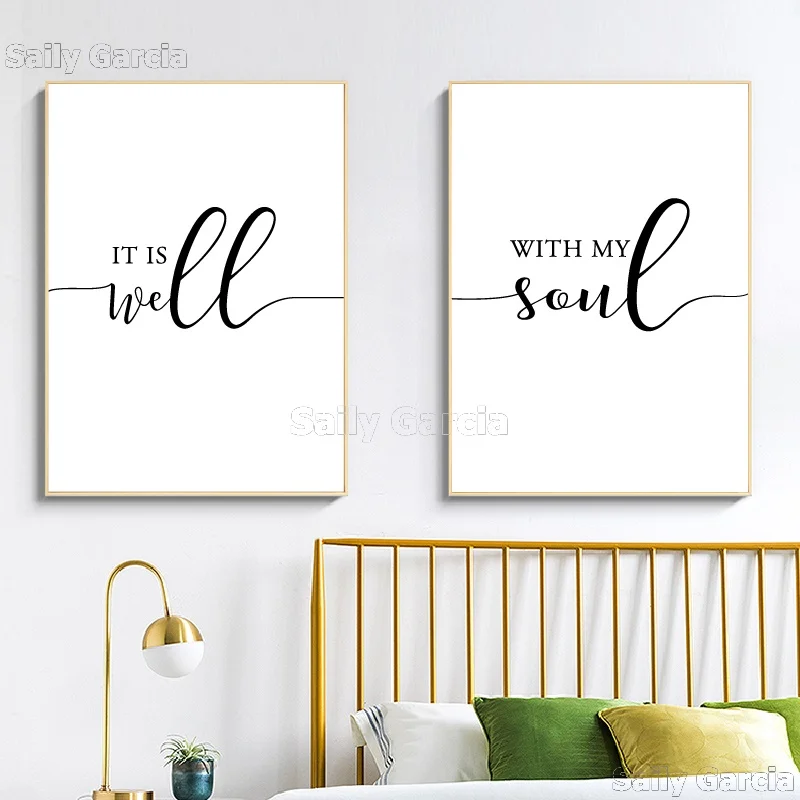 Плакаты с надписью my soul подарок на свадьбу Декор Библия христианские настенные