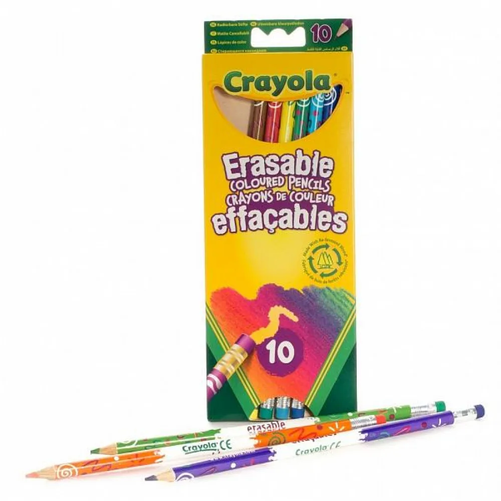 Цветные карандаши с корректорами Crayola 10шт. | Канцтовары для офиса и дома
