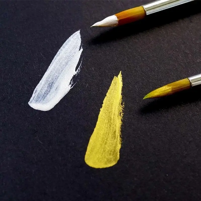 Японская Профессиональная Акварельная реклама Acuarelas краска Золотая Серебряная