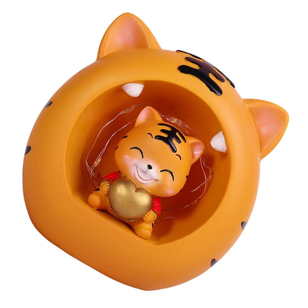 

1Pc Adorable Tiger Modeling Lamp Night Light Children Birthday Gift Orange