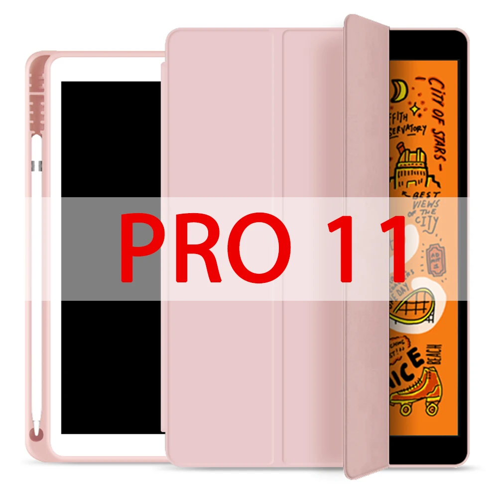 Baby powder pro 11 Чехол для Ipad чехол для Ipad Air 10,5 дюймов / Новинка с держателем для карандашей кожаный чехол для IPad MINI 5 Чехол Pro 11 - Цвет: Baby powder pro 11