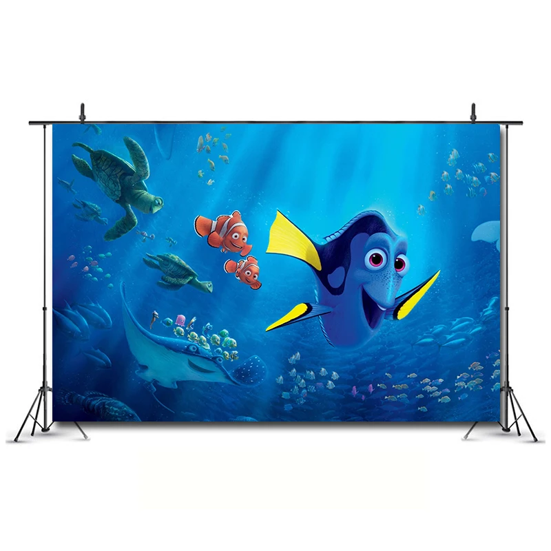 С принтами из мультфильма в поисках Дори на день рождения поставка украшений для