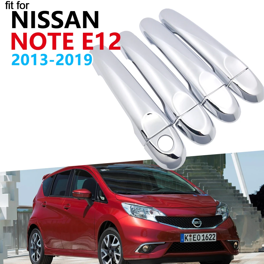 Роскошный хромированный комплект обшивки внешней ручки для Nissan Note E12 Versa 2013 ~ 2019
