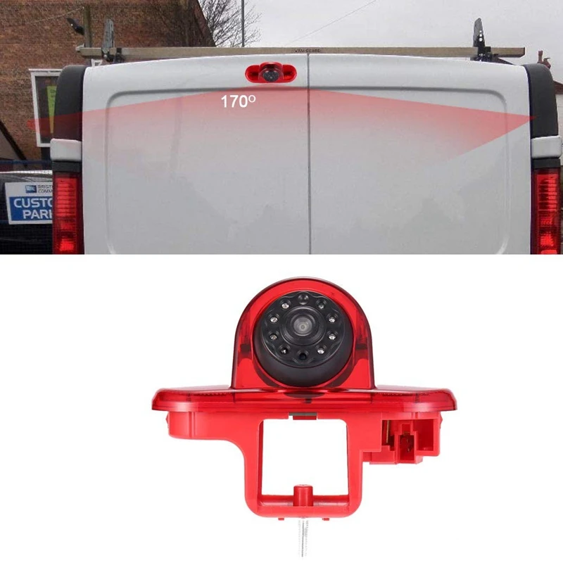 

High Definition Waterproof IR Night Vision Rear View Backup Brake Light Camera for Renault Trafic 2001-2014 Opel/Vaxhall Vivara