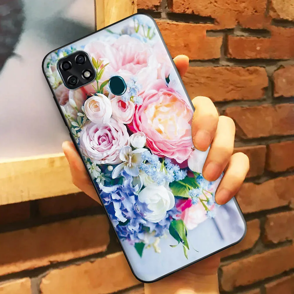 Мягкий чехол для ZTE Blade V2020 Vita силиконовый телефона s бампер милая кошка цветок 6 49