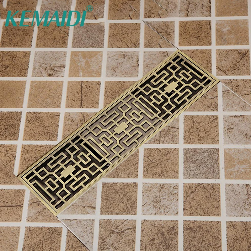 KEMAIDI Европейский стиль античные латунные стоки классическая ванная комната