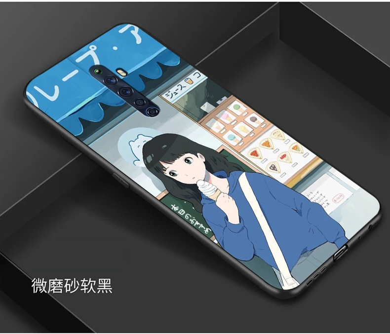 Для OPPO Reno2 Z чехол милый мультяшный Мягкий силиконовый чехол для OPPO Reno 2Z 2 Z чехол для телефона s черный бампер Капа для OPPO Reno2Z - Цвет: 35