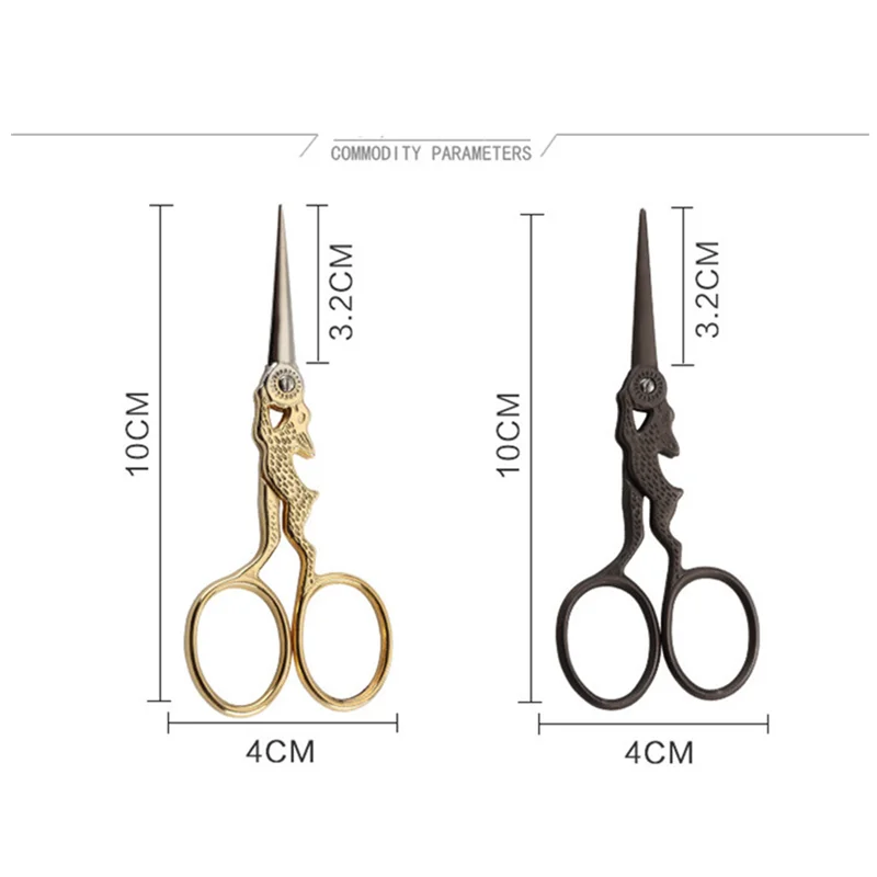 

Chinese Zodiac Modeling Sewing Tools Stainless Steel Small Golden Sewing Scissors Vintage Embroidery Sissors Decorative Scissors