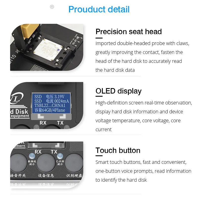B110 Hard Disk Programmer Test For Apple iPhone 8-11Max-SE2 Bottom Read Write Untie WIFI Drive Trip Memory Expansion Tool | Инструменты