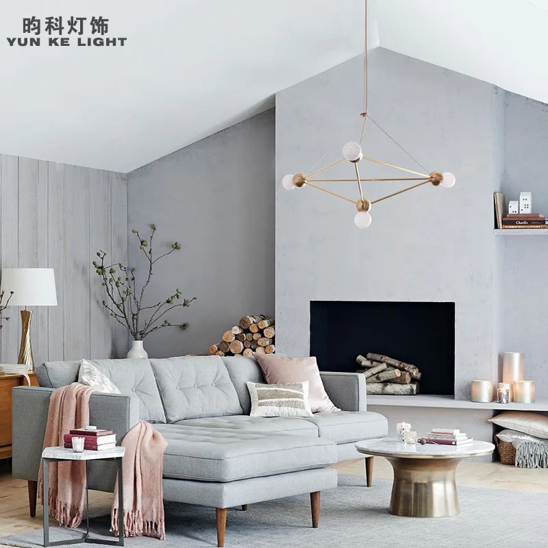 

vintage glass ball diamond pendant lamp cottage living decor modern led chandelier lampes suspendues hanglampen luzes de teto