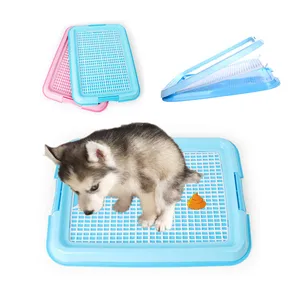 Сетчатый пластиковый наполнитель для кошачьего туалета для собак, многоразовый коврик для дрессировки в помещении, туалет, для щенков, маленьких собак