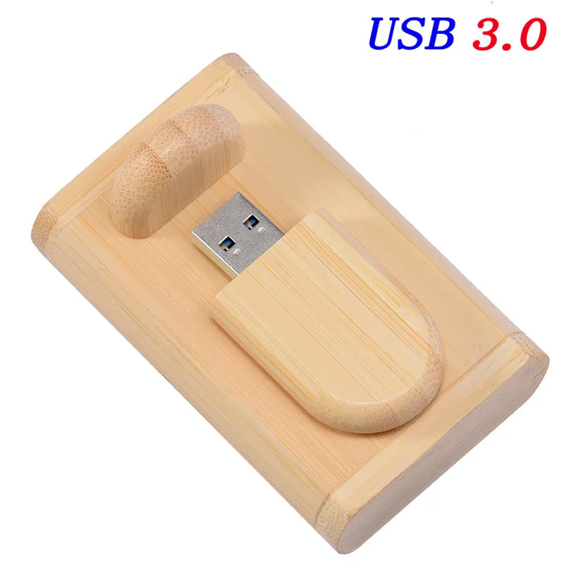 SHANDIAN USB 3,0 высокоскоростной логотип клиента деревянный usb+ Подарочная коробка персональный логотип ручка-накопитель 64 ГБ 16 ГБ 32 ГБ usb флеш-накопитель флешка - Цвет: Bamboo