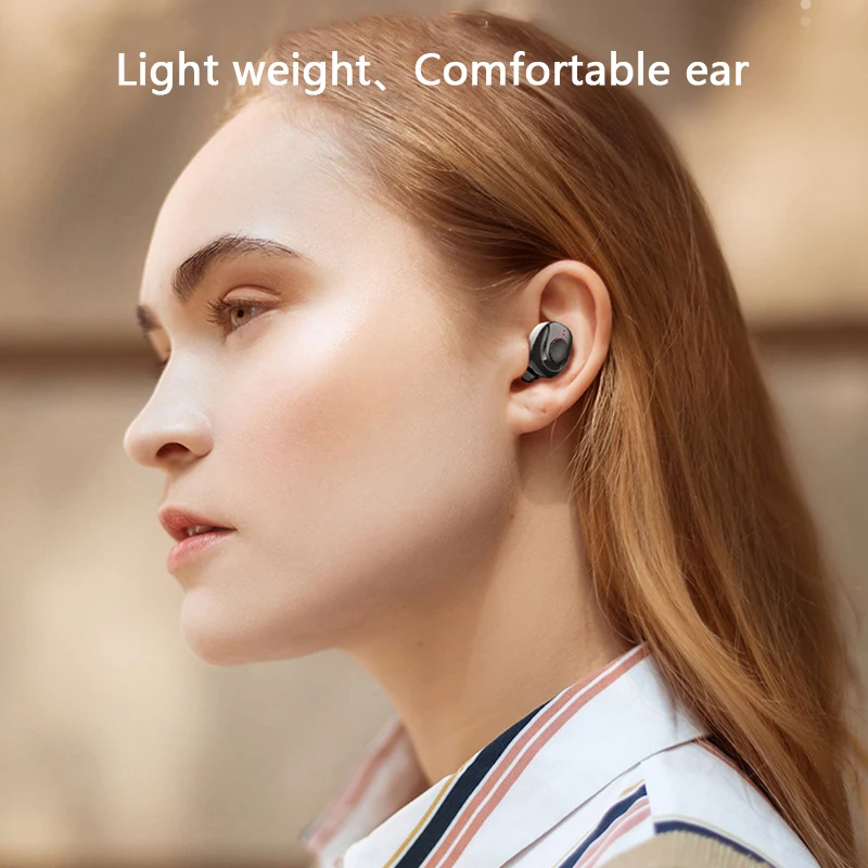 Мини TWS Bluetooth 5 0 наушники стерео беспроводные HIFI Звук спортивные с микрофоном для