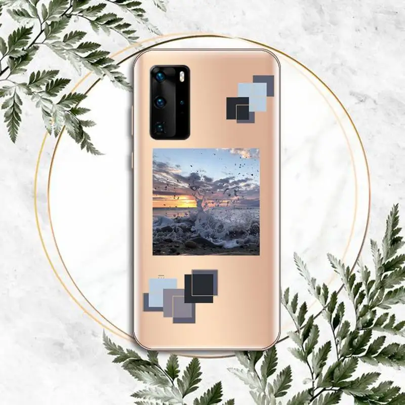 

Sky hand art aesthetics Phone Case Transparent for Huawei P honor 8 10i 20 30 40 smart 2019