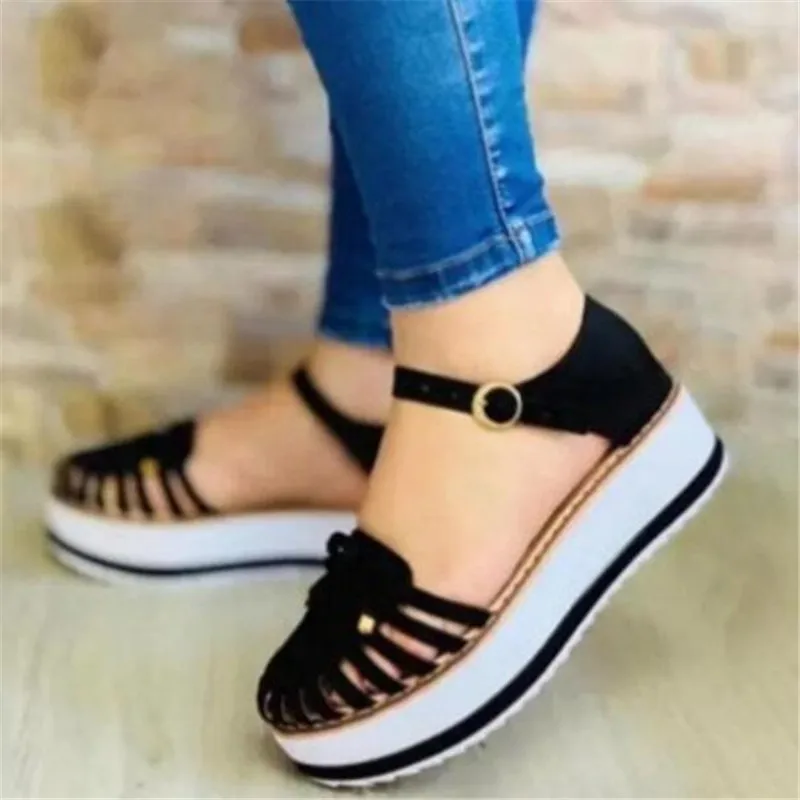

Thick-soled buckle womens sandals summer new style large size casual womens shoes fashion platform slippers women slides loafers