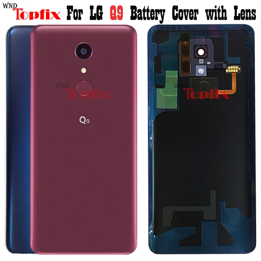 Новинка задняя крышка для LG Q9 Крышка батарейного отсека чехол корпус с