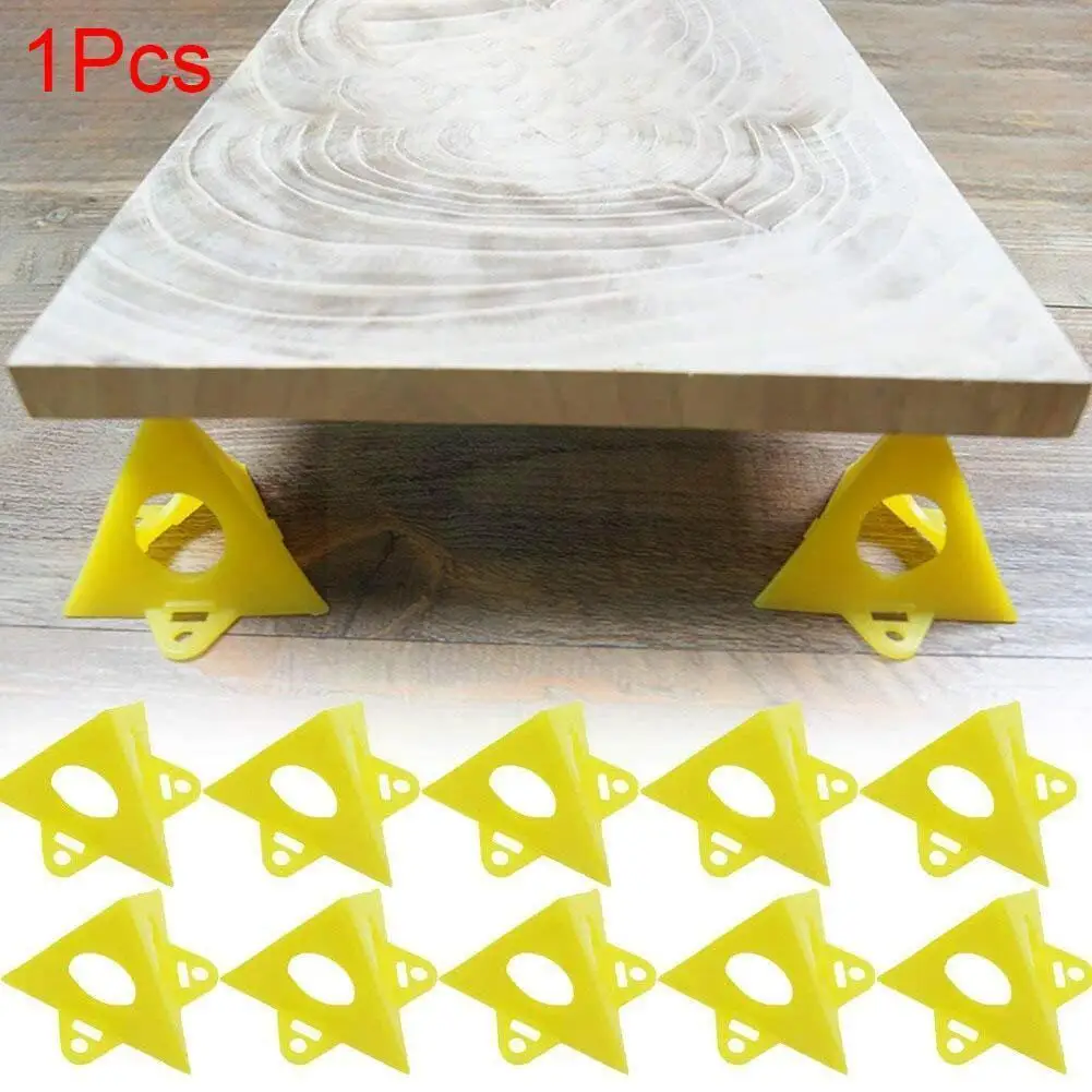 

1pcs/Set Portable Pyramid Stands Set Non-stick Material Access Feet Woodworking Triangle Tools Paint Pads Painter Carpenter U3O0