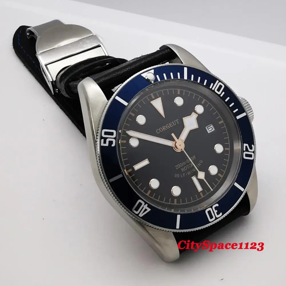 Мужские автоматические часы corgдругие 41 мм SS светящиеся водонепроницаемые