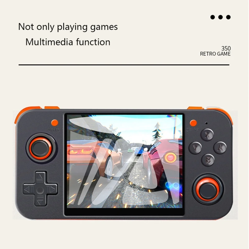 

Upgraded Open Source Linux System RG350 Handheld Game Console with 3.5" IPS Screen,2500+ Games 128G for Game Players J0PB
