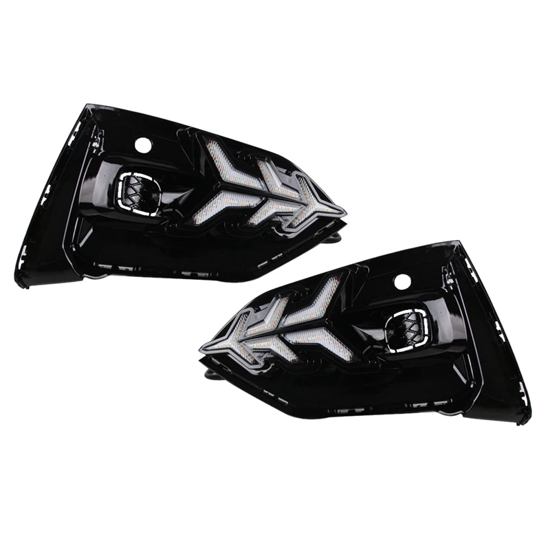 

2 шт. для 2018-2019 Ford Новый фокус с желтыми и синими модифицировансветодиодный светодиодными дневными ходовыми огнями