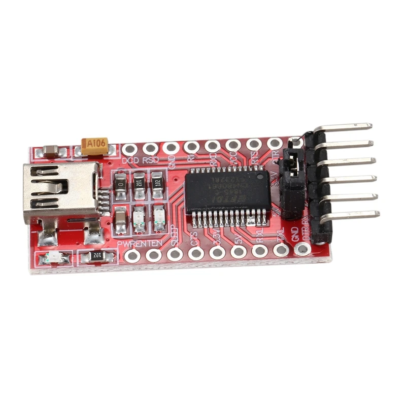 Последовательный модуль адаптера FT232RL FTDI USB 3 В 5 в TTL для мини-порта Arduino |