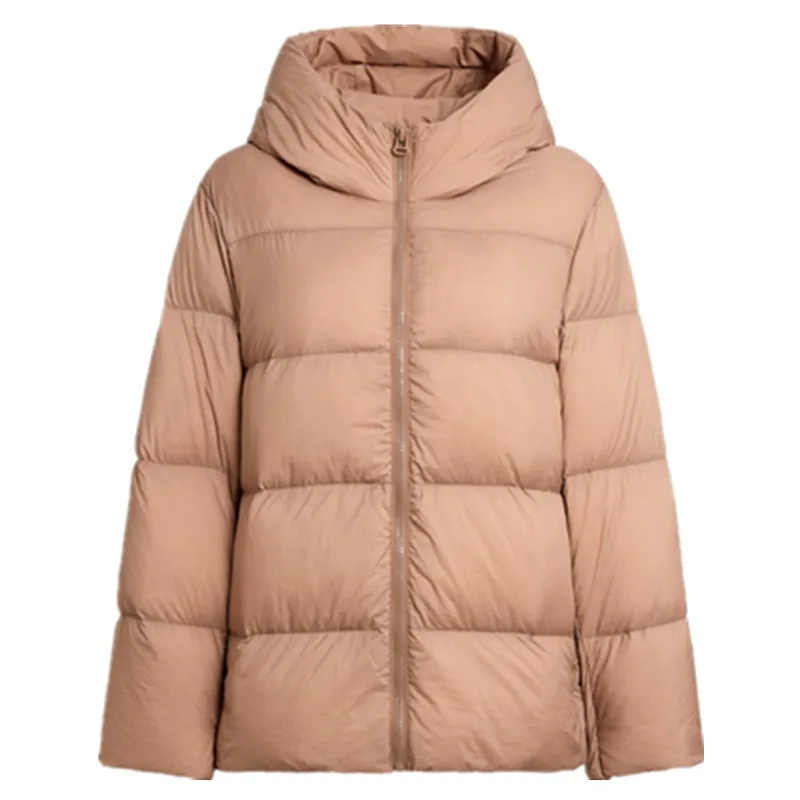 

2021 Winter Woman Ultralight Down Jacket Hooded Thick Warm Coat Female Duck Down Parka For Women Portable Outerwear Overcoat