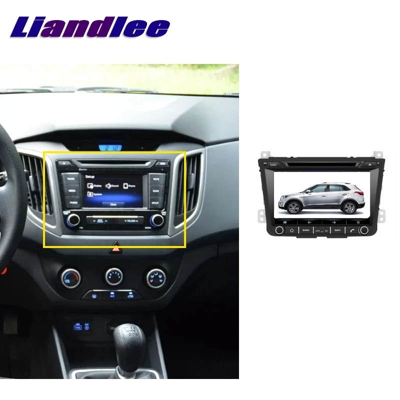 Автомагнитола LiisLee для HYUNDAI Creta IX25 2014 ~ 2019 мультимедийный ТВ DVD GPS Hi-Fi радио стерео