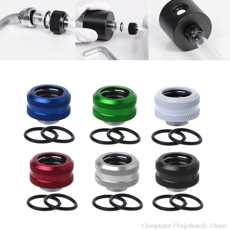 

Water Cooling G1/4 Thread OD 16mm Rigid Hard Tube Extender Connector Fittings F26 21 Dropshipping