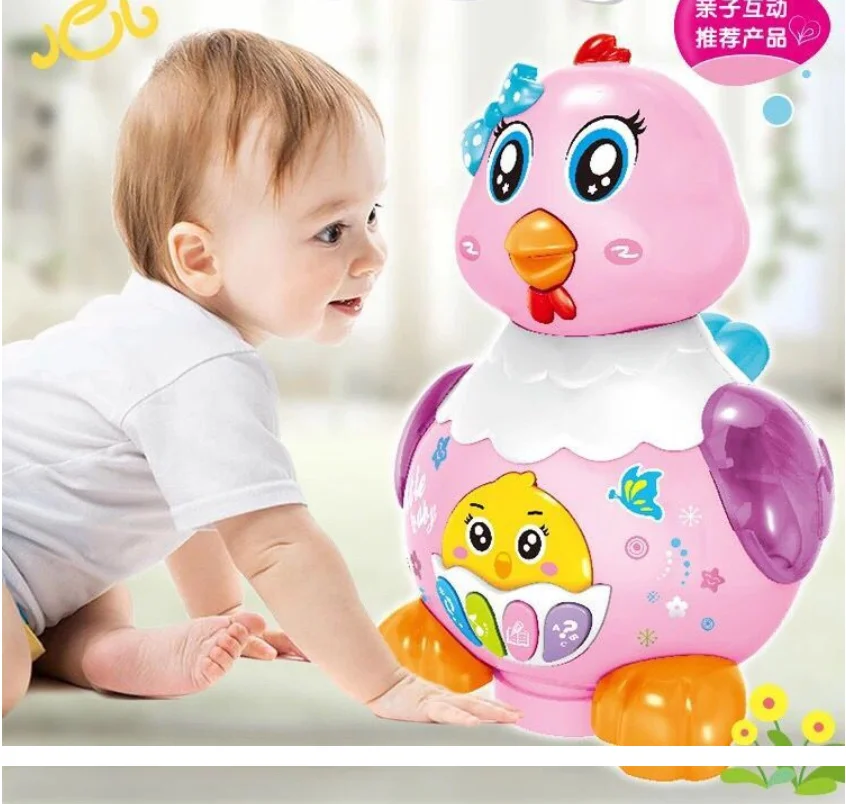 Забавная курица несущая яйцо Шокированный Шуточный Подарок для ребенка