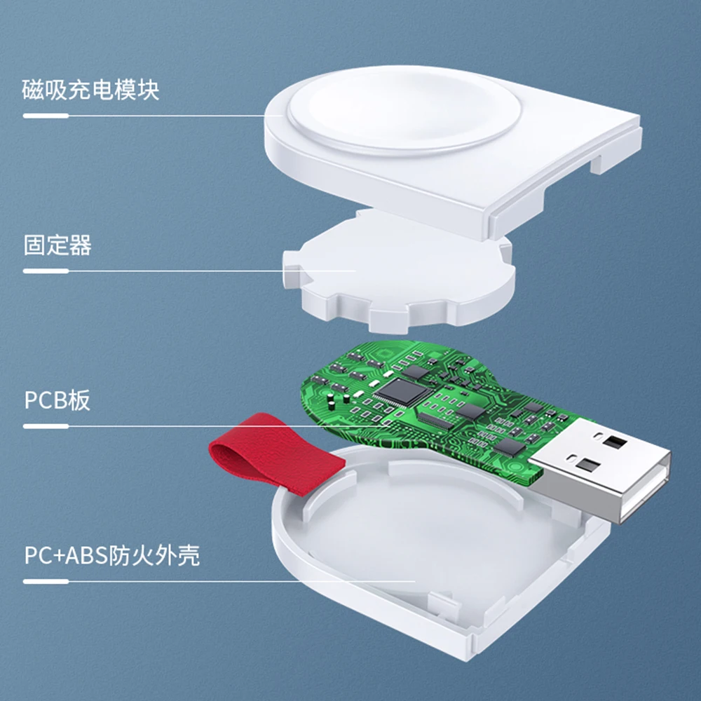 USB портативное беспроводное зарядное устройство для Apple Watch зарядная подставка