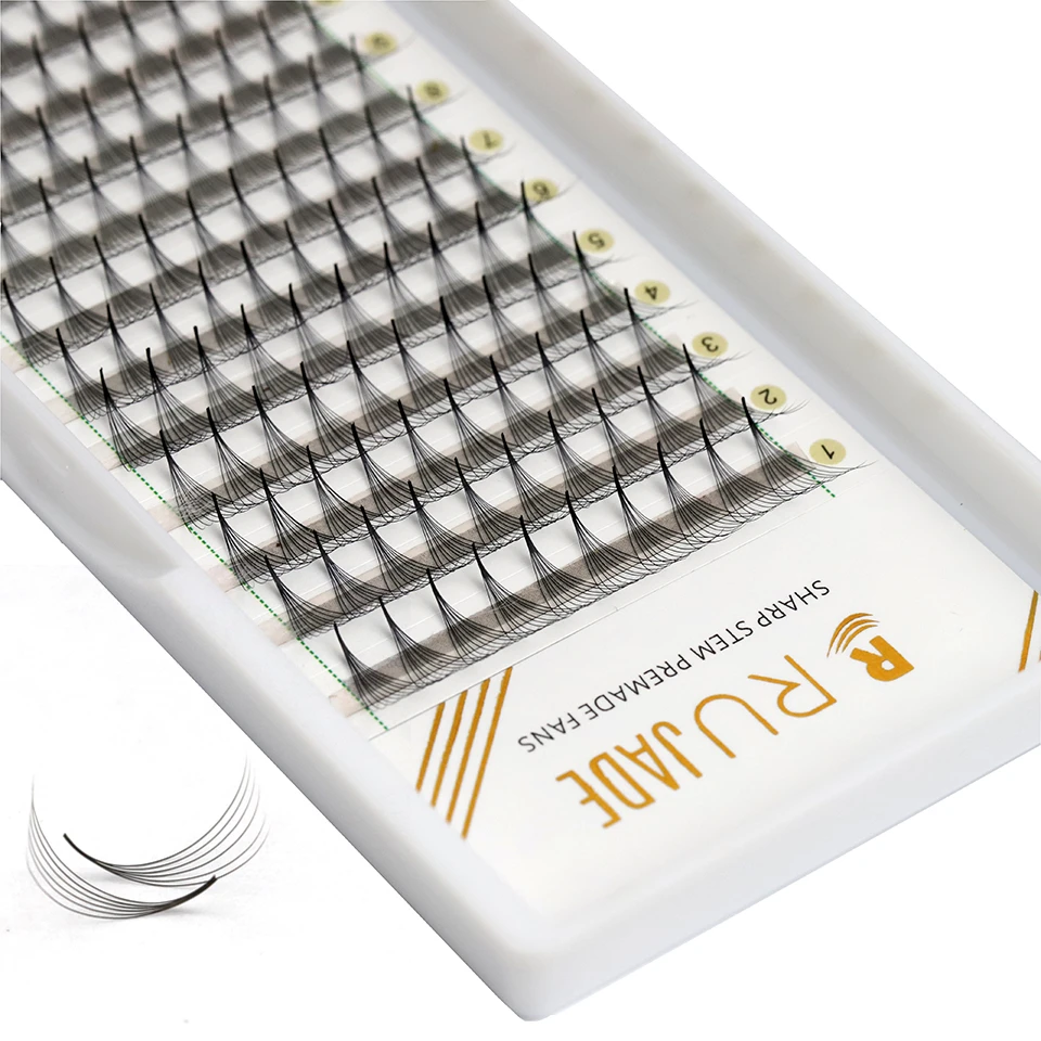 

Narrow Volume Fans 3D 4D 5D 6D 8D Sharp Stem Premade Russian Volume Fans Faux Mink Premade Eyelash Extensions Makeup Cilio