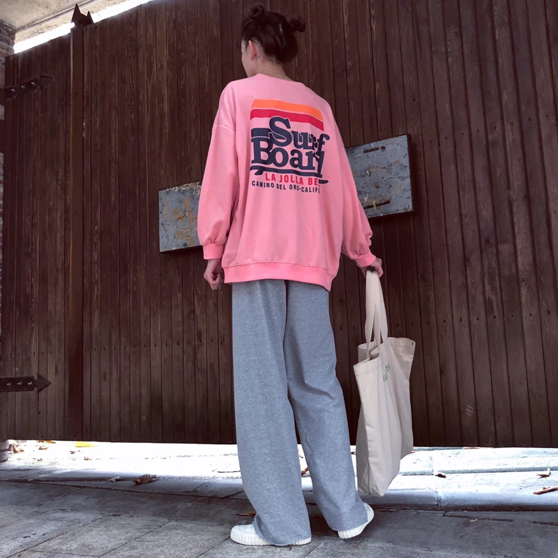 

Full-length Pants Women Loose Simple Ladies Trousers High Quality Wide Leg Leisure All-match Female Lovely Daily Solid Soft New